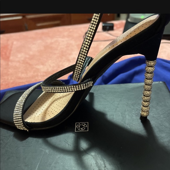 Long club wear dress with matching heels - Picture 2 of 2